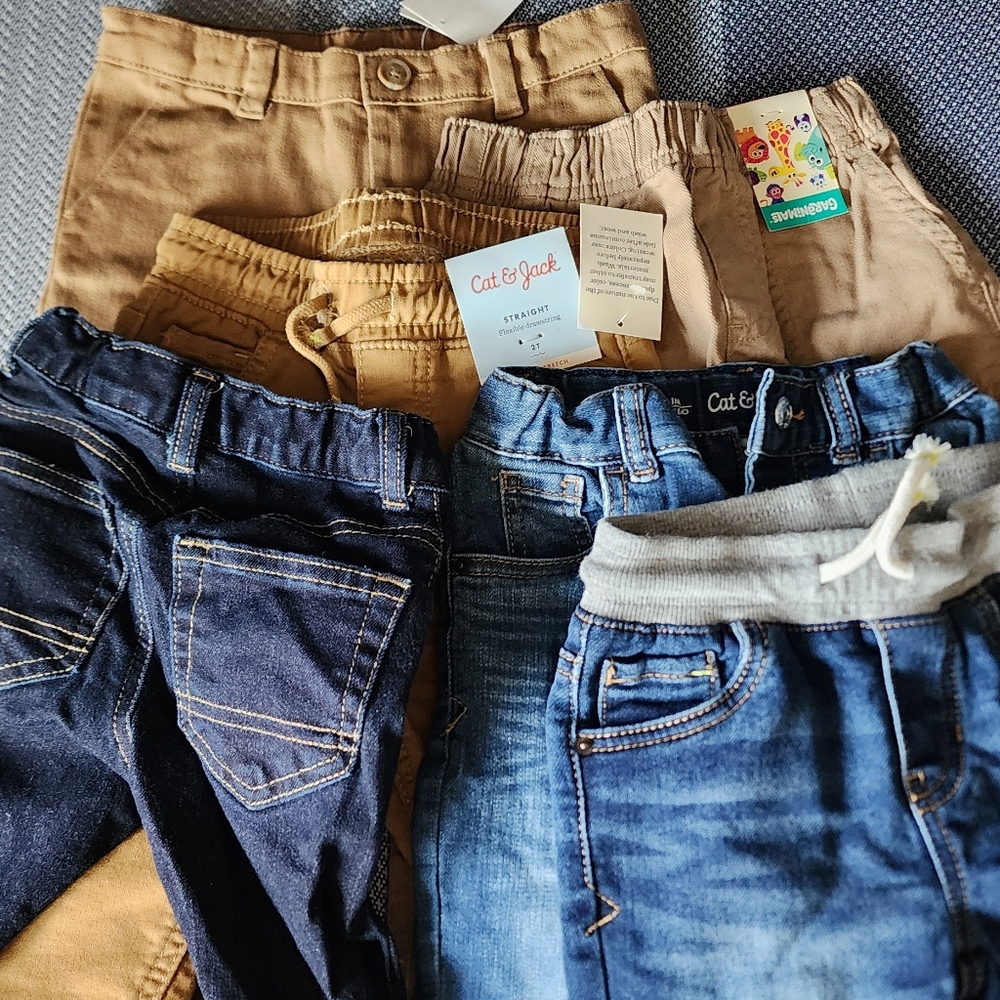 New Toddler Pants With And Without Tags